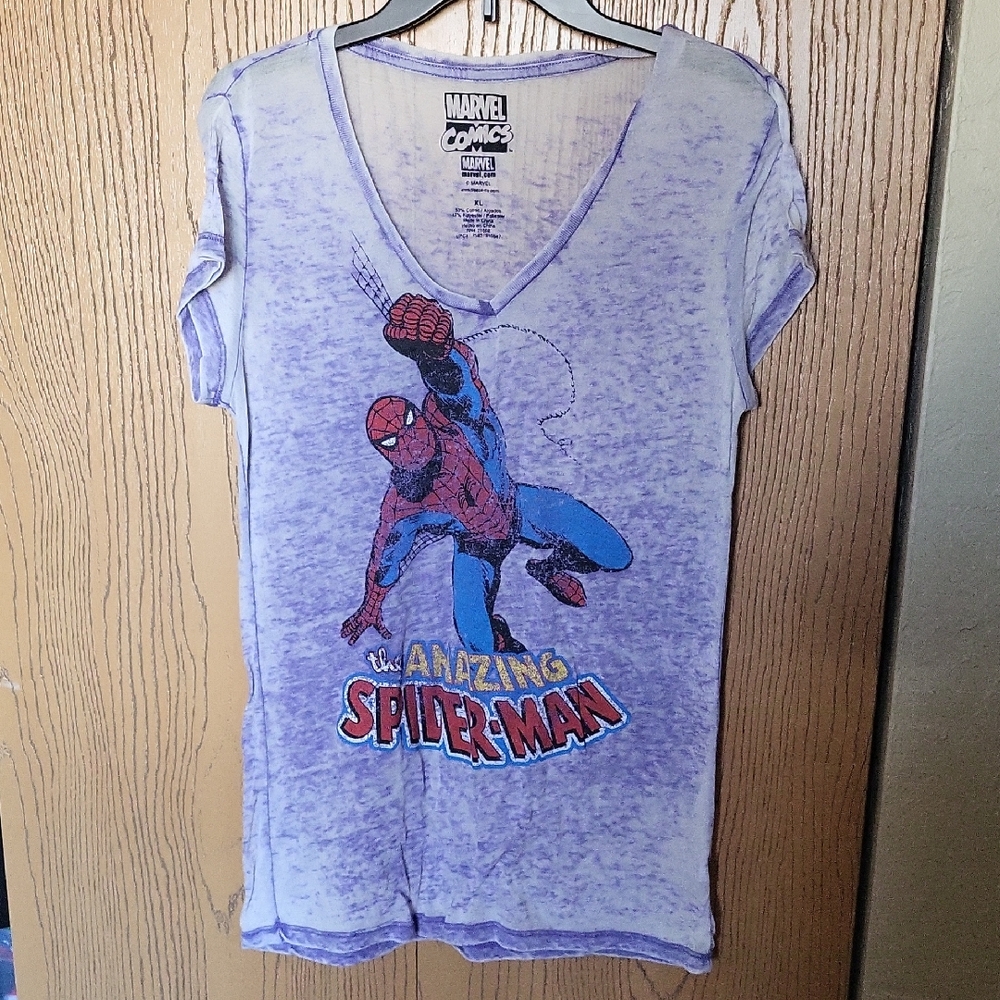 Marvel Comics Light Purple Spider-Man Tee